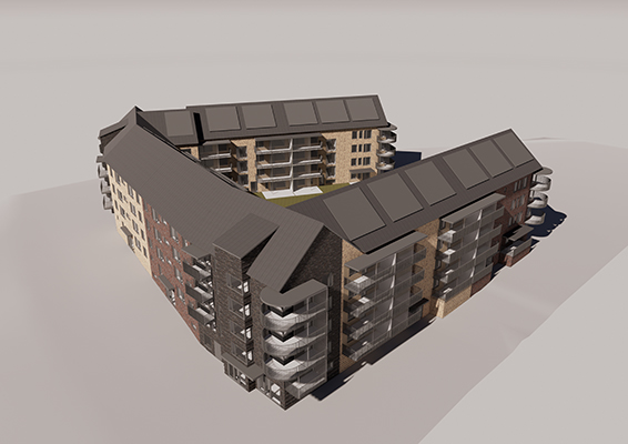 Illustration av HSB brf Kikaren