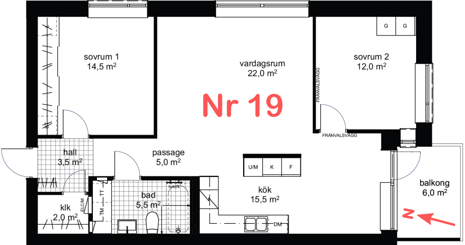 Lägenheter, ritningar