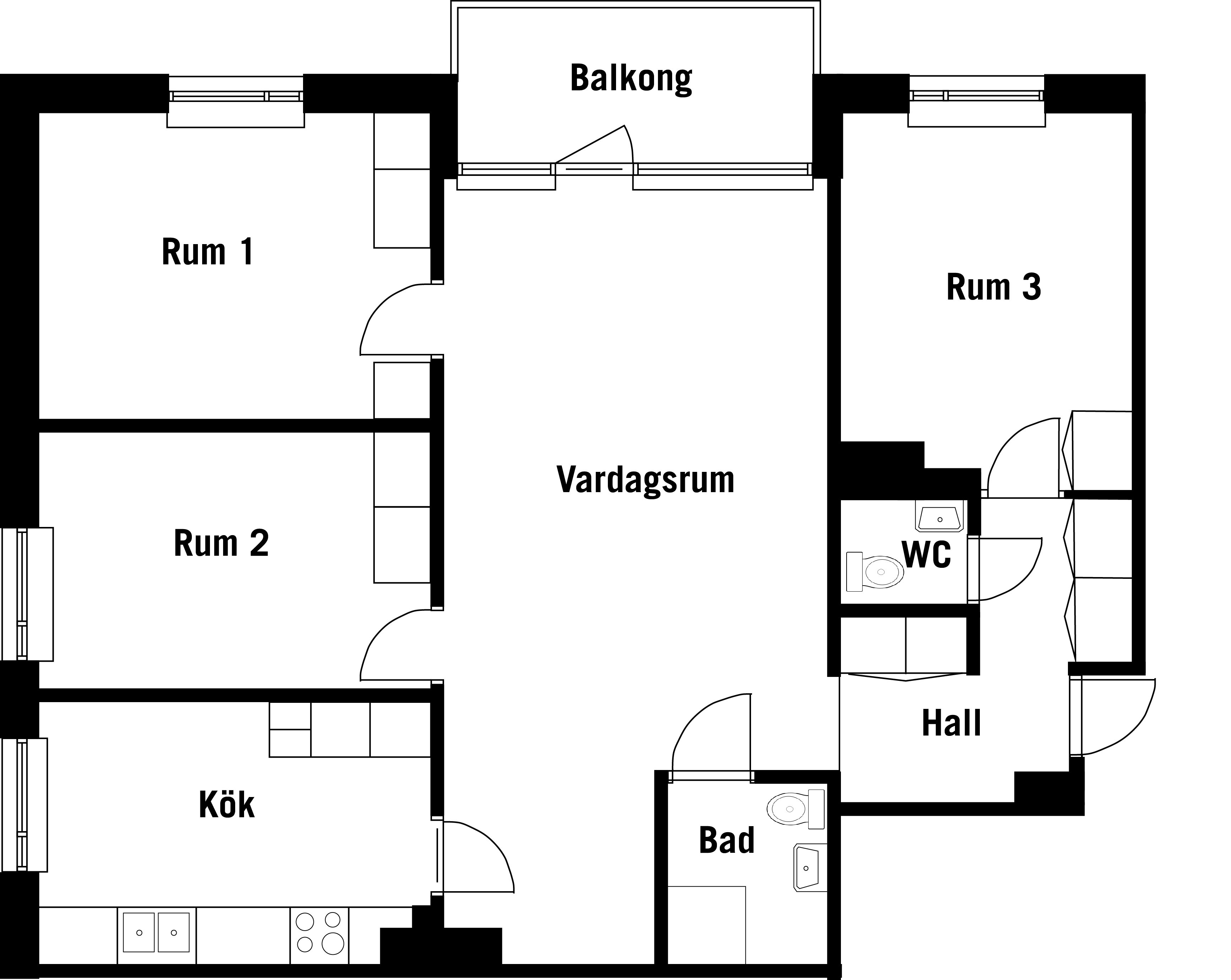 Planritning fyra lgh 1804.jpg