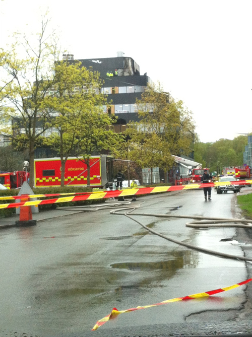 Brand släckt på Chalmers. foto Dan Henriksson HSB Göteborg 