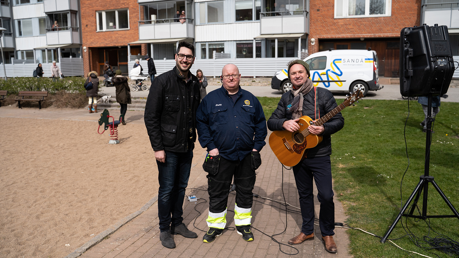 Konsert på Soldiset, Admir Ibrahimovic´, Fredrik Hansson och Andi Joseph
