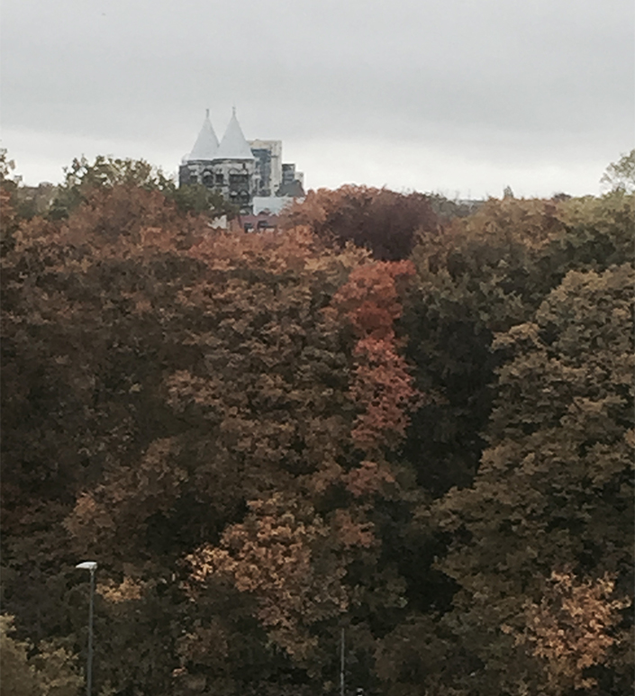 Utsikt från en tvåa i brf Pokalen