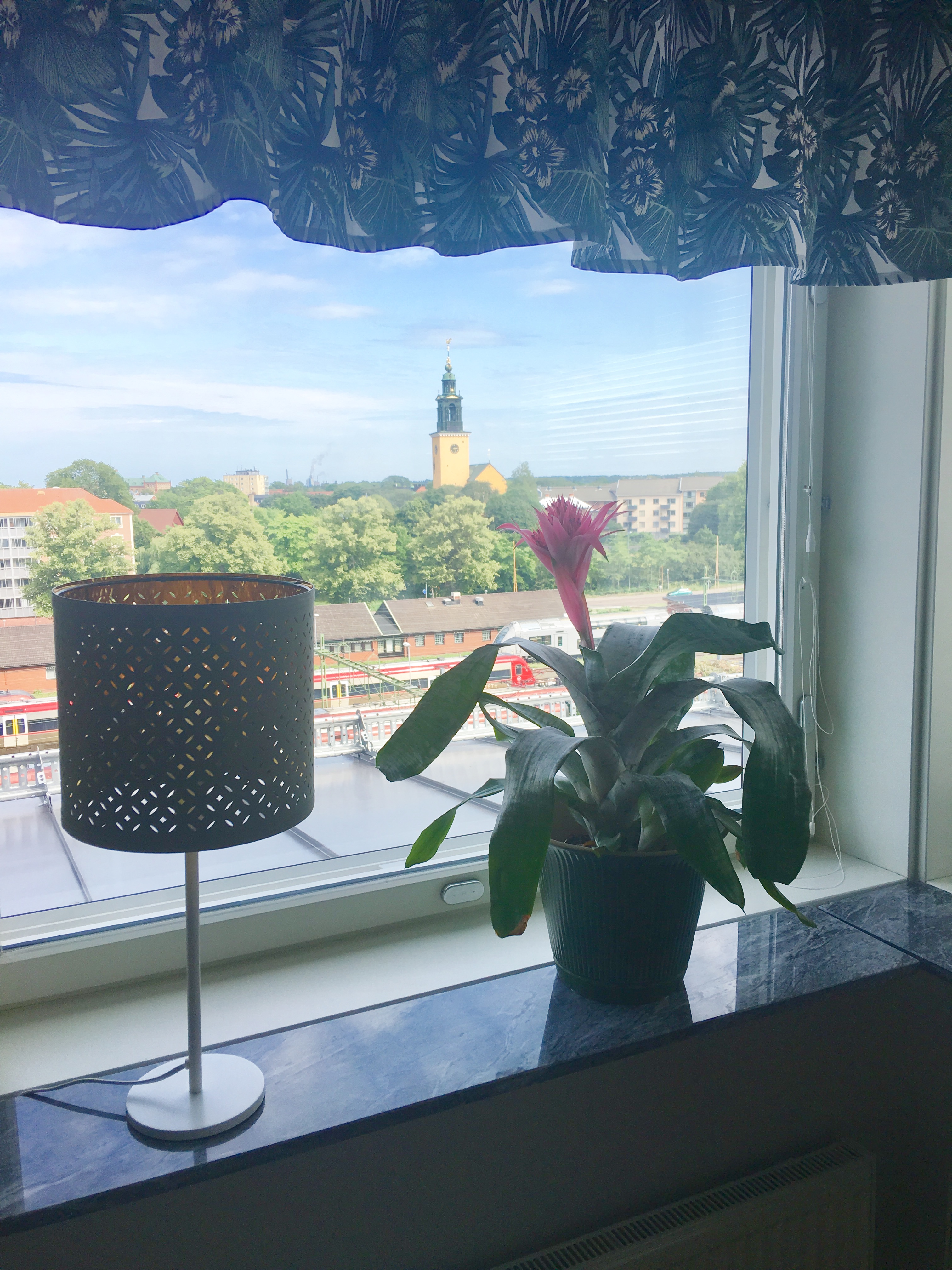 Utsikt från gemensamhetslokalen på våning 6