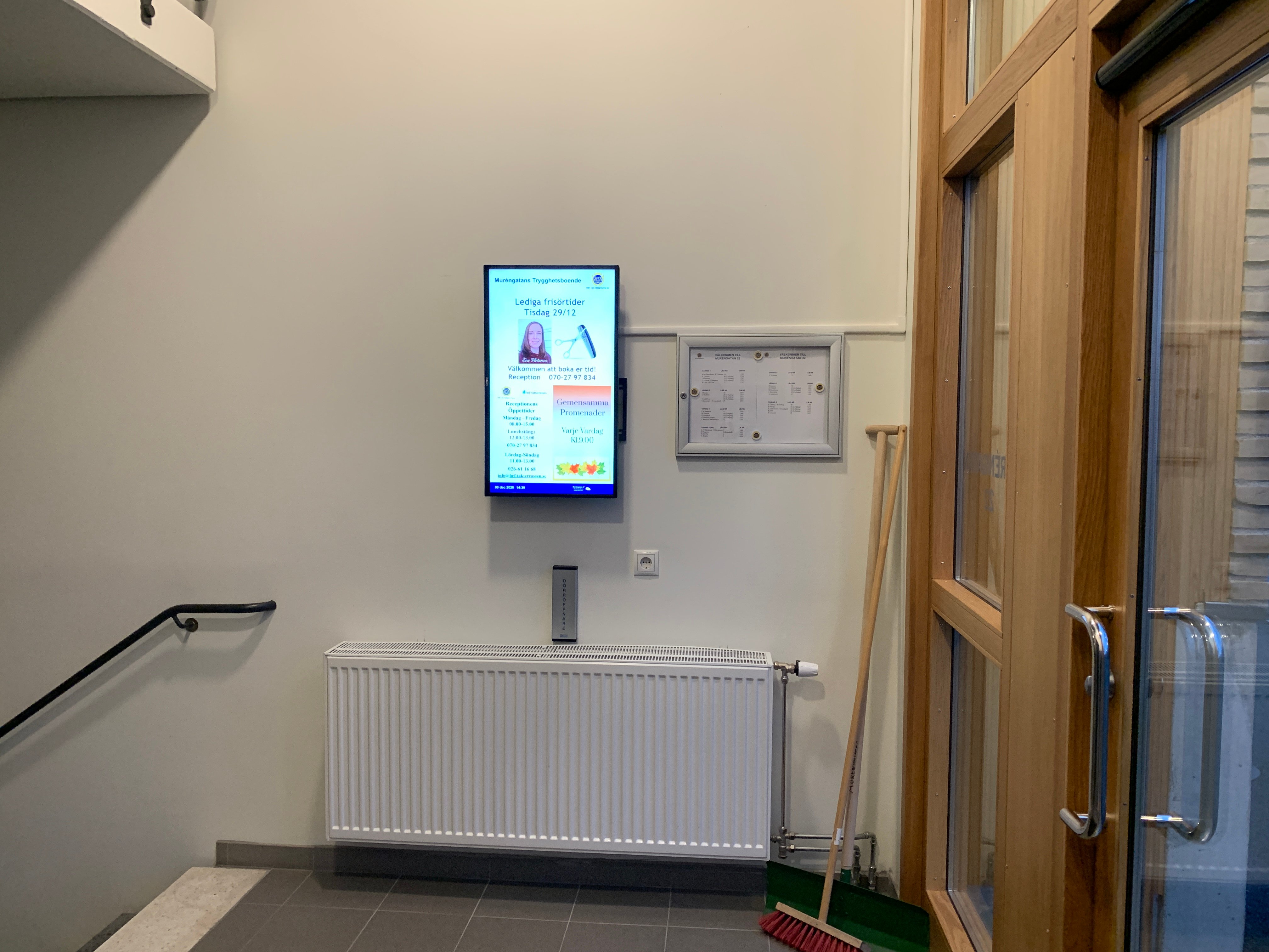 Digital trapphustavla