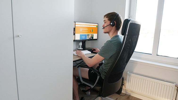 Att jobba hemifrån underlättar när man har en egen arbetshörna.