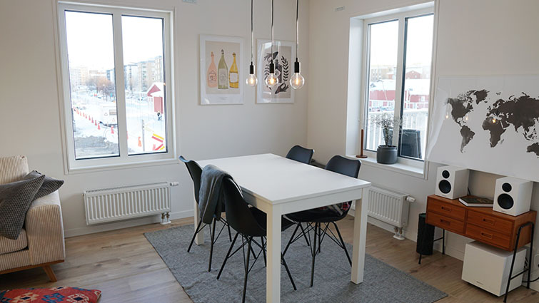 Fin utsikt från matplatsen.