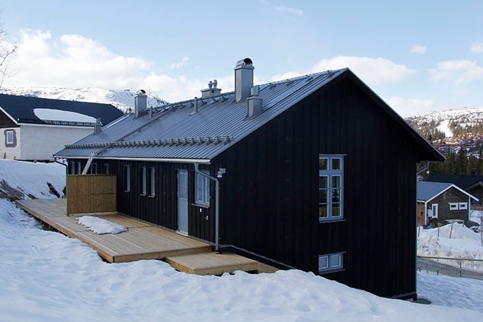 Terrass med förmiddagssol