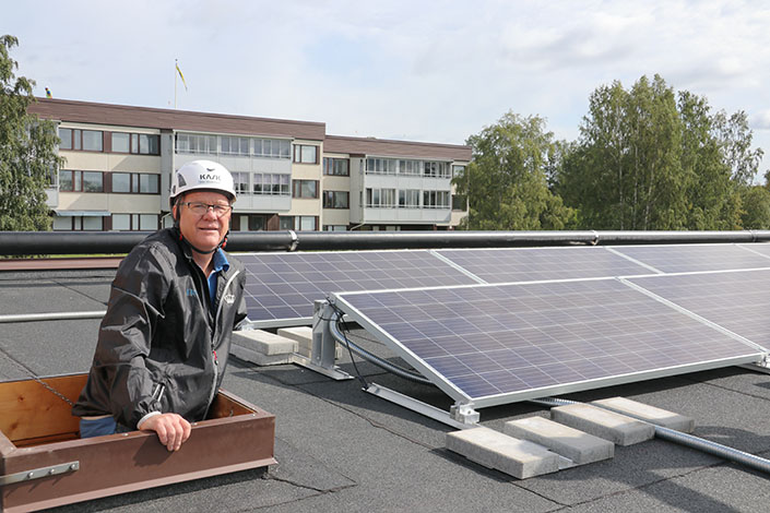 ”Det är viktigt med bra samarbetspartners när man gör ett så här omfattande projekt”, säger Dan Söderholm, ordförande i brf Bosvedjan.