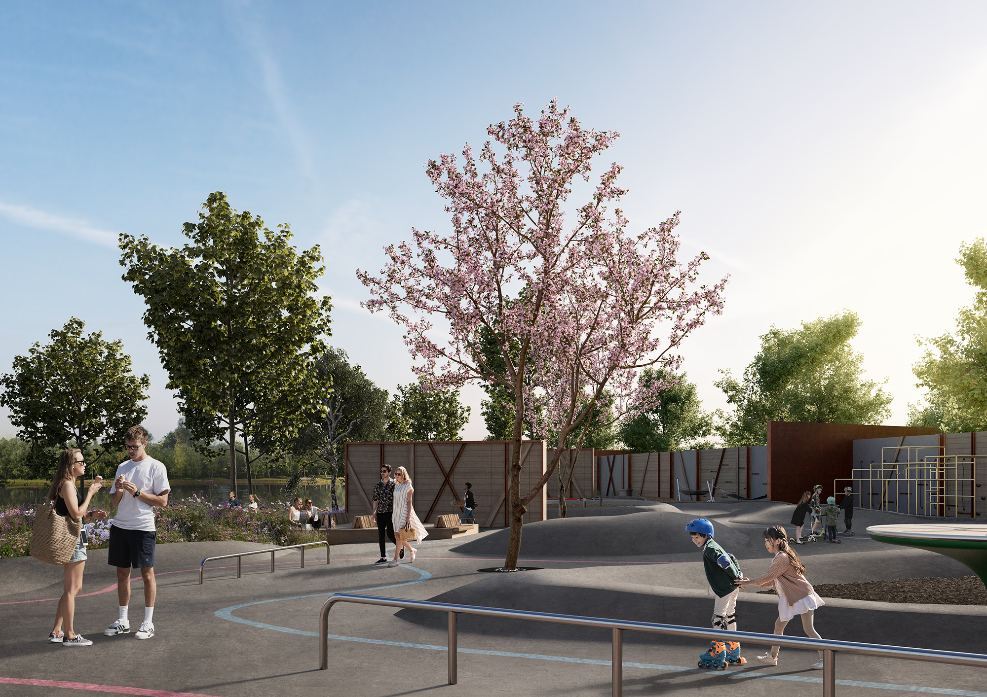 Haga Park Illustration: Afry