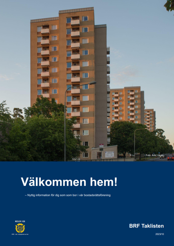 Broschyren Välkommen Hem