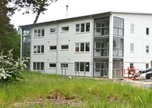 Ett av de sex husen som kommer att utgöra byggnationen i Åhusparken